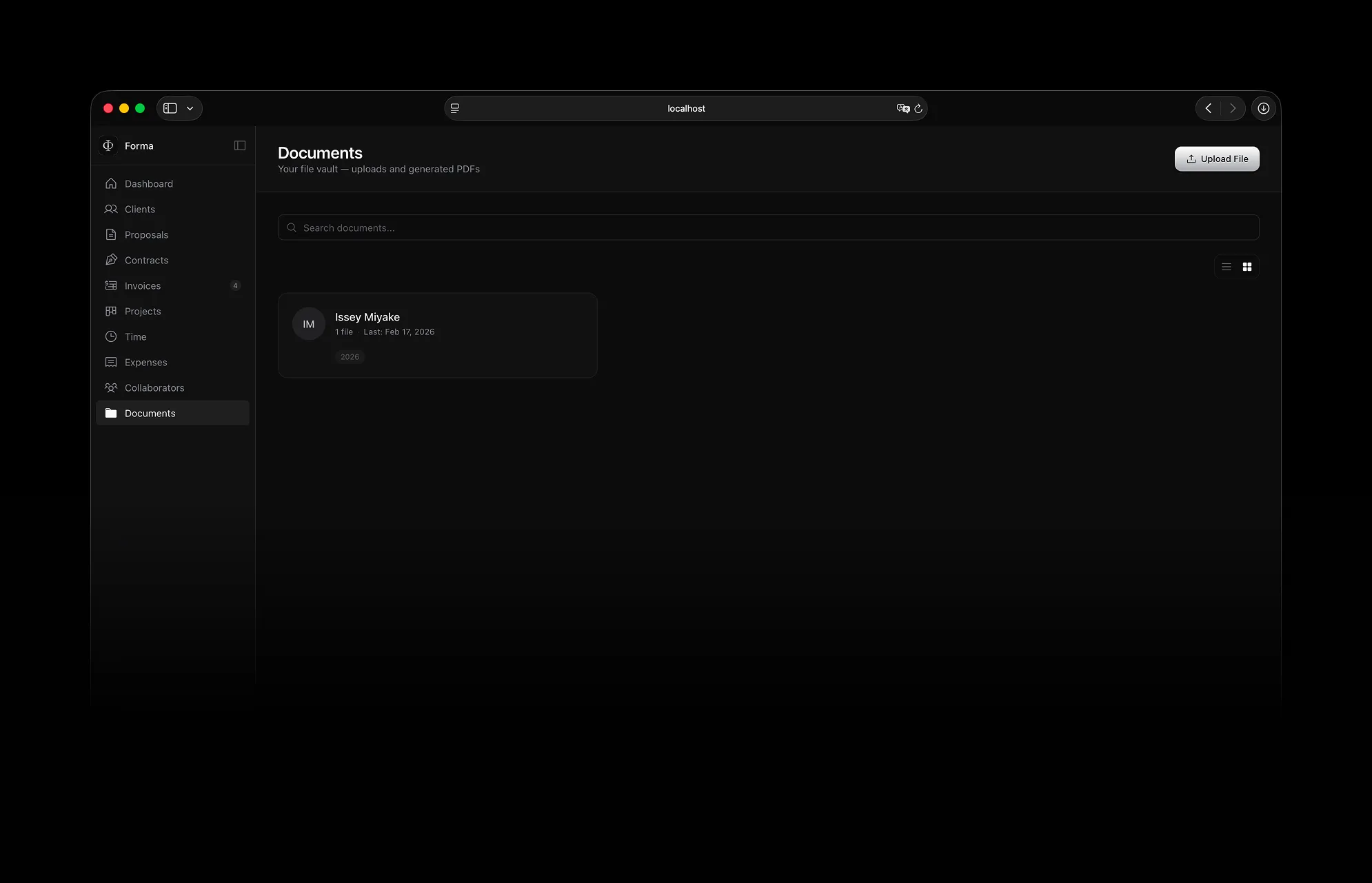 Document Management in Forma